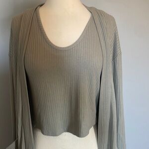 Pants,cardigan, top (set of 3)